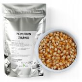 POPCORN KUKURYDZA do prażenia ziarno bez soli 5kg