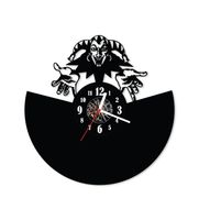 Zegar ścienny z płyty winylowej Klaun 18.7