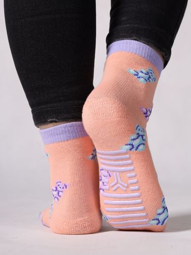 Skarpety bawełniane półfrotte dziewczęce z ABS kolorowe 6PAK 20-22 YOCLUB na Arena.pl