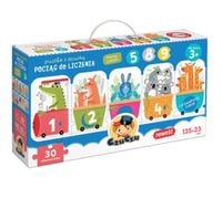 Puzzle z dziurka Pociąg do liczenia