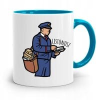 Kubek Błękitny Prezent Dla Listonosza Najlepszy Z Nadrukiem Ze Zdjęciem