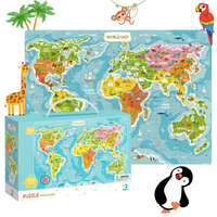 Puzzle Edukacyjne Dodo Mapa Świata 100 Elementów Dla Dzieci 300123