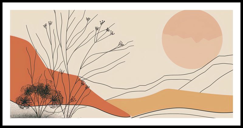 Plakat 91,3x44,5cm Pustynna Wydma zdjęcie 3