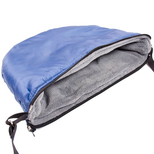 Śpiworek z futerkiem do wózka granatowy + torba + pokrowiec STARKY na Arena.pl