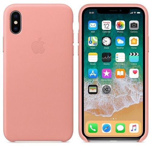 Apple iPhone X Leather Case - Soft Pink na Arena.pl