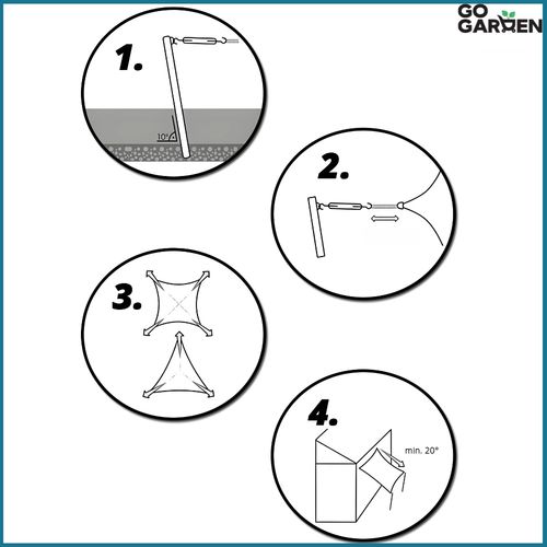 Markiza żagiel przeciwsłoneczny na taras do ogrodu UV słońce czerwony 4x3 m na Arena.pl