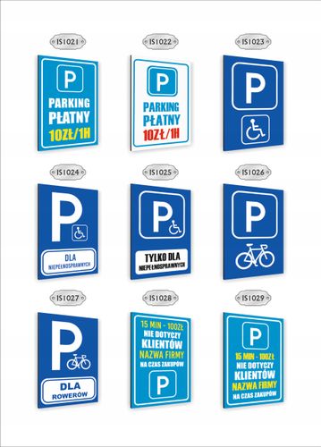 Tabliczka znak informacyjny nadruk 20x15 MIEJSCE PARKINGOWE DLA KLIENTÓW na Arena.pl