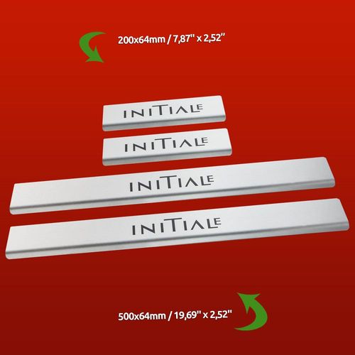 Listwa progowa RENAULT TALISMAN  INITIALE Stal nierdzewna 304 mat z czarnym na Arena.pl