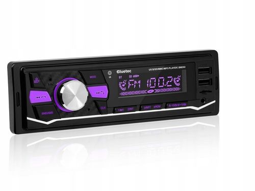 RADIO SAMOCHODOWE 1-DIN BLUETOOTH 5.0 USB SD AUX MP3 MIKROFON PILOT na Arena.pl