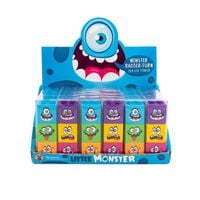 gumka-klocki little monster  zestaw 3 potworki