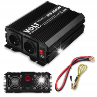 PRZETWORNICA TIR 24V 230V 1000W/2000W SINUS MODYFIKOWANY GRZAŁKA KOMPUTER