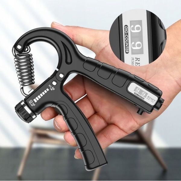 2x Ściskacz gripper z licznikiem regulowany 10-100kg do ćwiczeń nadgarstka zdjęcie 6