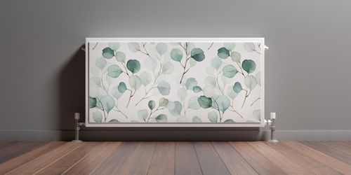 MAGNETYCZNA Maskownica Na Grzejnik Akwarelowe Liście 80cm x 60cm na Arena.pl