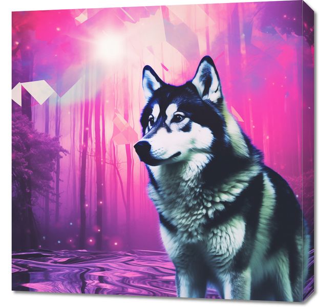 Obraz 70x70cm Wilczy Duch zdjęcie 1