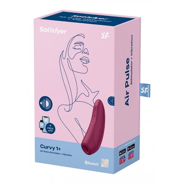 Satisfyer Curvy 1+ Rose Red Incl. Bluetooth And App zdjęcie 7