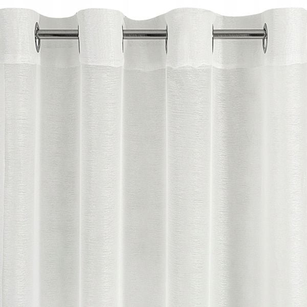 Firana gotowa na przelotkach REBECCA 140x250 Eurofirany kremowy zdjęcie 4