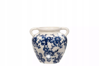 WAZON DZBANEK CERAMICZNY NA KWIATY BIAŁY 21cm do salonu sypialni na prezent