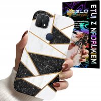 ETUI CASE DO OPPO A15 (A15s) - MARMUREK GEOMETRIA WZORY DLA KOBIET