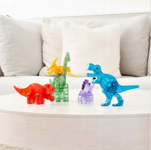 MAGNA TILES Zestaw Dino Klocki Magnetyczne Dinozaury 5 elementów na Arena.pl
