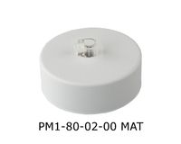 Podsufitka metalowa 1 otwór 80mm kolor biały