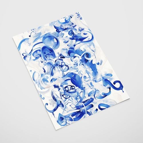 Plakat niebieskie obrazy 30x40 cm na Arena.pl