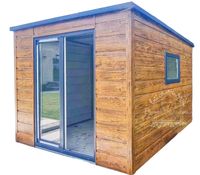 Schowek Domek Ogrodowy 2,5x2,5m Okno Antracyt  Drewnopodobny   ID608