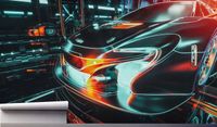 Fototapeta AUTO NEONOWY SAMOCHÓD 3D 300x210