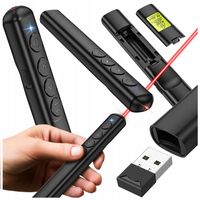 WSKAŹNIK LASEROWY PREZENTER BEZPRZEWODOWY PILOT CZERWONY LASER USB MOCNY