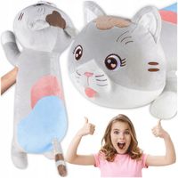 Długi Kot Pluszak Poduszka Maskotka Przytulanka Zabawka Dla Dzieci Zagłówek