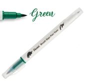 DWUSTRONNY PISAK PĘDZELKOWY DO KALIGRAFII GREEN PENTEL