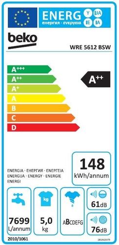 Beko WRE5612BSW Pralka na Arena.pl