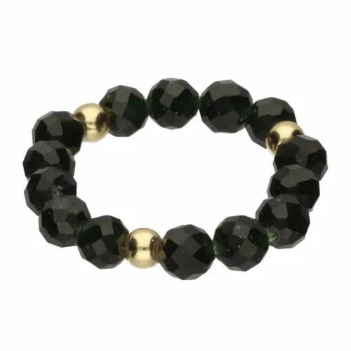 PIERŚCIONEK NA GUMCE KAMIEŃ NATURALNY SZMARAGD NILU OCHRONA PRZED MAGIĄ na Arena.pl