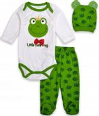 KOMPLET BODY + PÓŁŚPIOCHY + CZAPKA - ROZ. 62