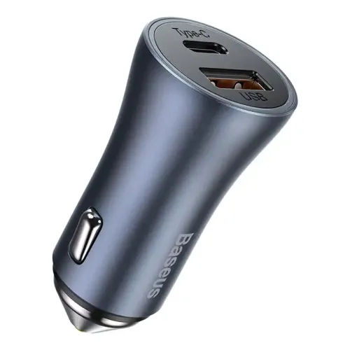 ładowarka samochodowa baseus golden contactor pro, usb + usb-c na Arena.pl