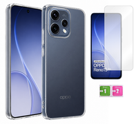 Etui silikonowe do OPPO RENO 15 5G pokrowiec case 2mm + szkło na ekran 9H