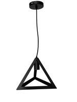 Lampa sufitowa metalowa loft trójkątna wisząca AT2-1SZ-Black