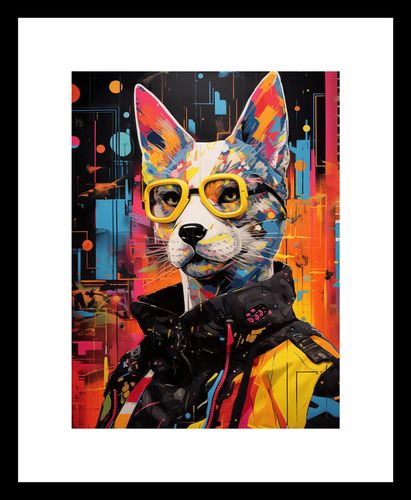 Plakat 15x20cm Kot w Miejskim Stylu na Arena.pl
