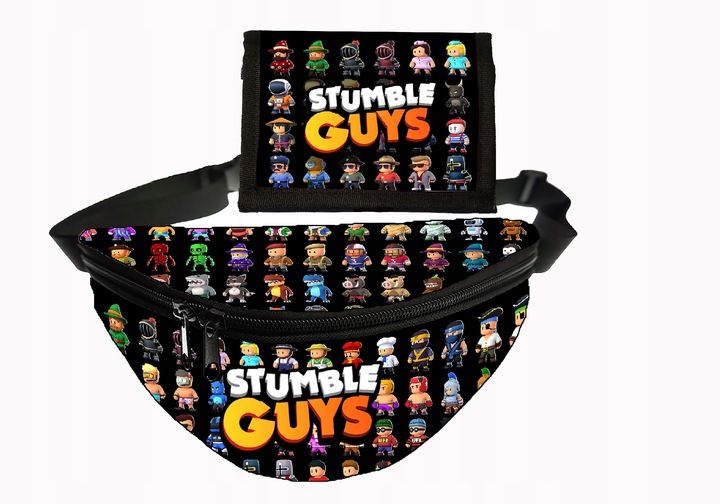 KOMPLET STUMBLE GUYS portfel Saszetka Zestaw GRA zdjęcie 1
