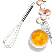 UBIJACZKA KUCHENNA DO JAJEK 31CM STALOWA TRZEPACZKA MIESZADŁO CUKIERNICZE