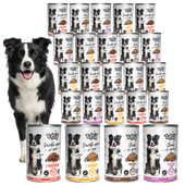 KARMA DLA PSA – MOKRA KARMA PUSZKA MIX SMAKÓW KAWAŁKI 24x415g | TUFTUF