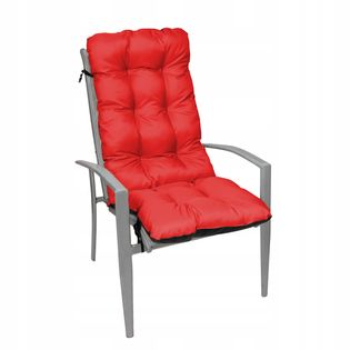 Poduszka na krzesło ogrodowe leżak 48x48x75 czerw