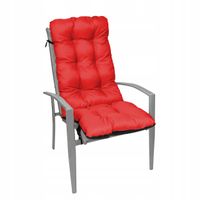 Poduszka na krzesło ogrodowe leżak 48x48x75 czerw
