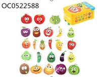 KX6019 Ukladanka puzzle w puszce owoce/warzywa 25