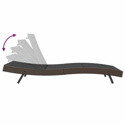 Leżaki 3 pcs Brązowy 40 x 40 x 40.5 cm polirattan na Arena.pl