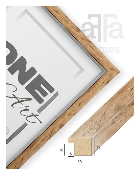 Ramka na zdjęcia Hekla 15x20 foto MDF stojąca naturalny 1szt. zdjęcie 3