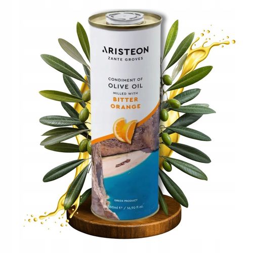 Oliwa z oliwek EXTRA VIRGIN z pomarańczą GRECKA 0,5L TŁOCZONA NA ZIMNO na Arena.pl