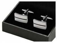 STALOWE SPINKI + PUDEŁKO Modne Męskie do Mankietów Koszul Matowe GREG d6-12