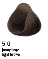 Allwaves Cream Color farba do włosów, koloryzacja trwała, 100 ml 5.0 jasny brąz