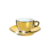 FILIŻANKA do KAWY espresso 50 ml + Spodek CILIO złota
