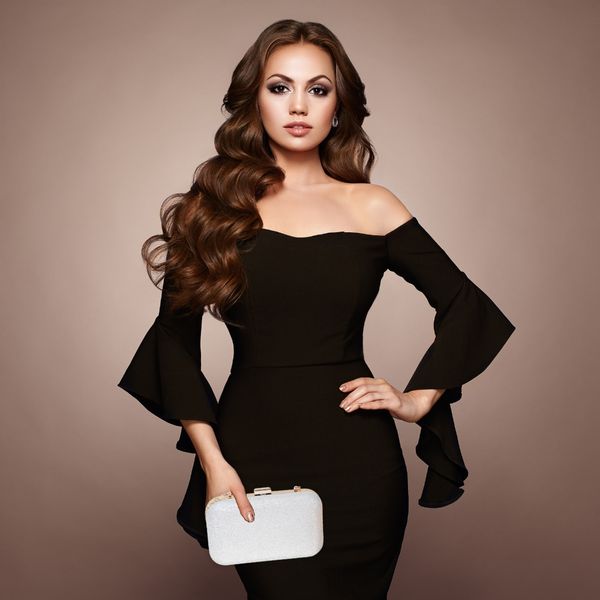 Srebrna torebka wieczorowa wizytowa brokatowa zdjęcie 4